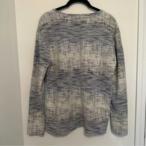 Jane and Delancey Anthropologie Textured Cotton Blend Blanket Sweater Medium - Picture 2 of 8